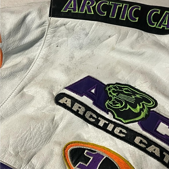 SOLD‼️‼️‼️‼️‼️Arctic Cat Racing Jacket - Black, White, Green, Purple - Picture 3 of 7